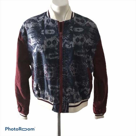 NWT, Free People Varsity of Dreams Bomber Jacket, Sz S - Picture 4 of 13